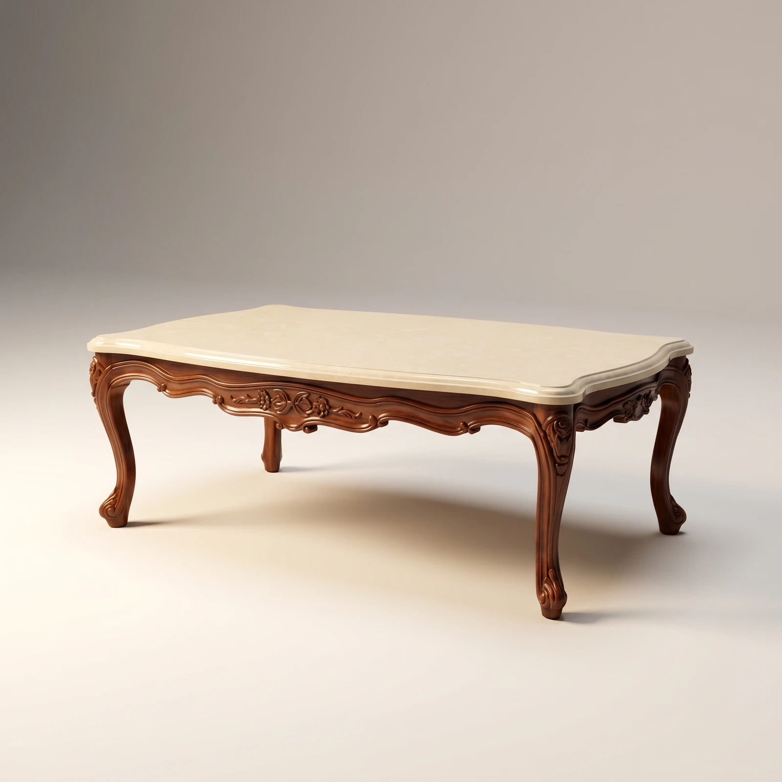 Ingrid Carved Center Table