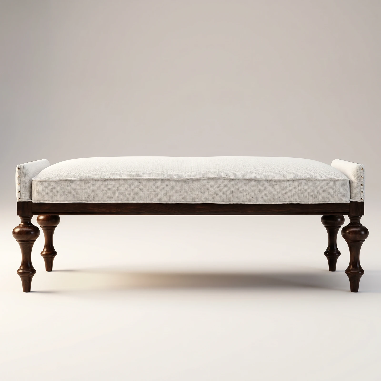 Edith Rose Carved Ottoman