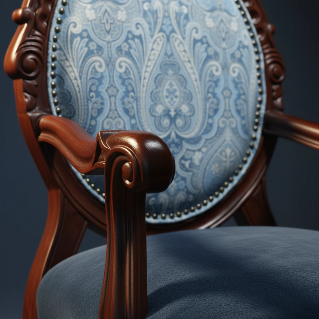 Regal Azure Armchair view 2